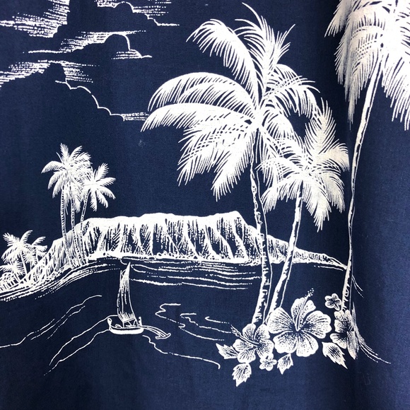 Royal Creations Blue Hawaiian Shirt Size XL - Picture 4 of 5